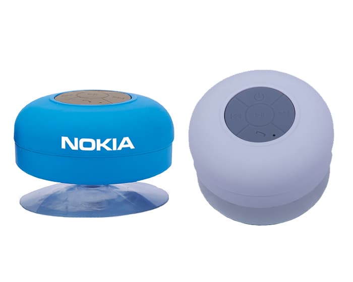 BOCINA BLUETOOTH MANOS LIBRES CONTRA AGUA AQUA MUSIC A2386 BLANCO
