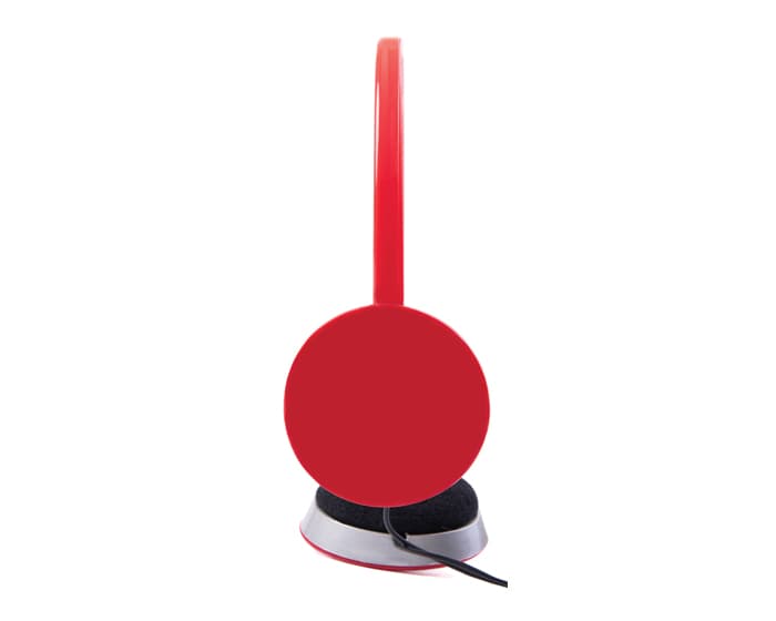 AUDÍFONOS DE DIADEMA CON ALMOHADILLAS PROTECTORAS AURA A2559 ROJO 2