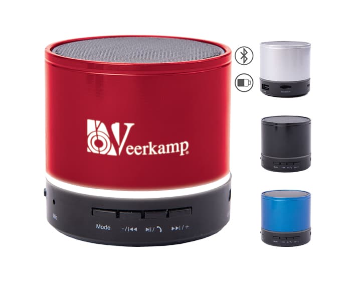 BOCINA BLUETOOTH MANOS LIBRES CON LUZ SILK A2561 AZUL
