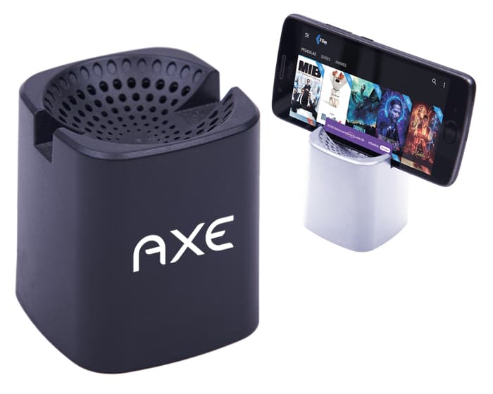 BOCINA BLUETOOTH MANOS LIBRES CON SOPORTE PARA CELULAR BABO A2731 BLANCO