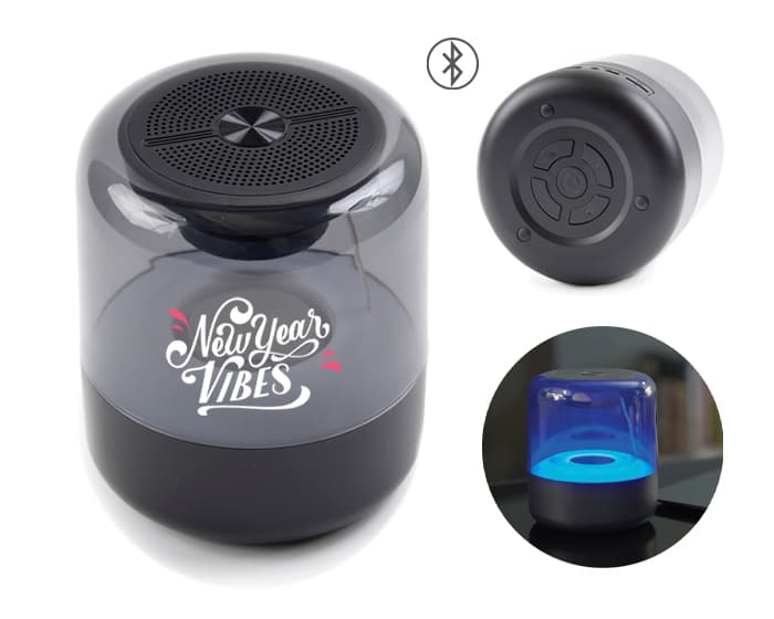 BOCINA BLUETOOTH CON LUZ MULTICOLOR FERCHO A2811 NEGRO