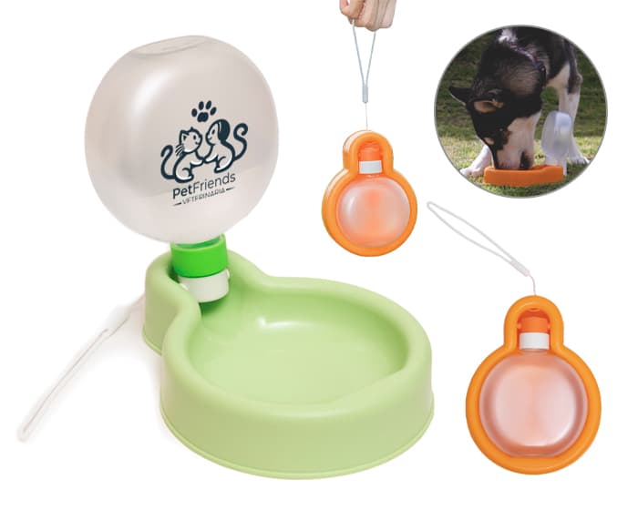 BEBEDERO PLEGABLE PARA MASCOTAS DOGGY A3034 NARANJA