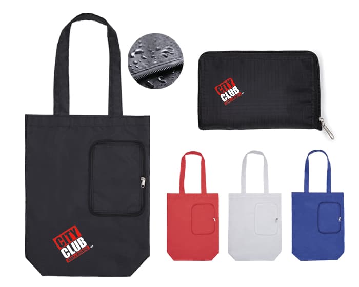 BOLSA MULTIFUNCIONAL PLEGABLE CON CIERRE SHARON A3041 AZUL