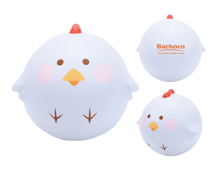 ANTIESTRÉS SQUISHY DE POLLO CHICKEN A3102 BLANCO