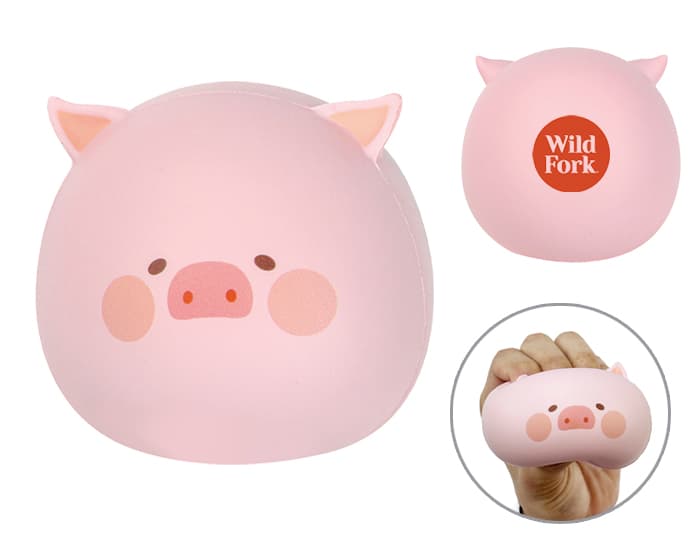 ANTIESTRÉS SQUISHY DE CERDO OINK A3103 PALO DE ROSA