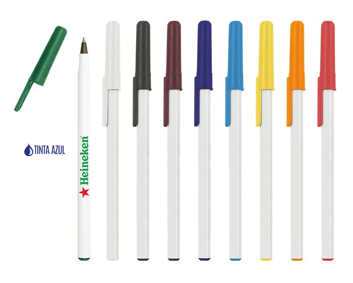 BOLIGRAFO BASIC DE TINTA AZUL 1115A AMARILLO