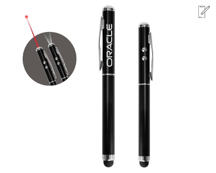 BOLIGRAFO CON APUNTADOR LASER CASTELAR A2123 NEGRO