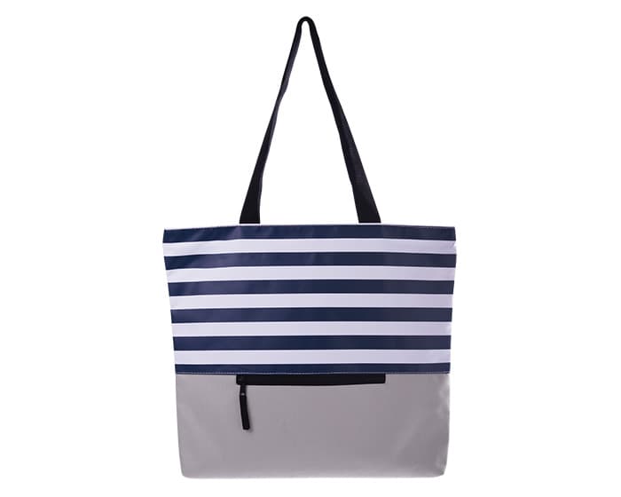 BOLSA CON DISEÑO FRANJAS MARGIN A2589 AZUL MARINO 2
