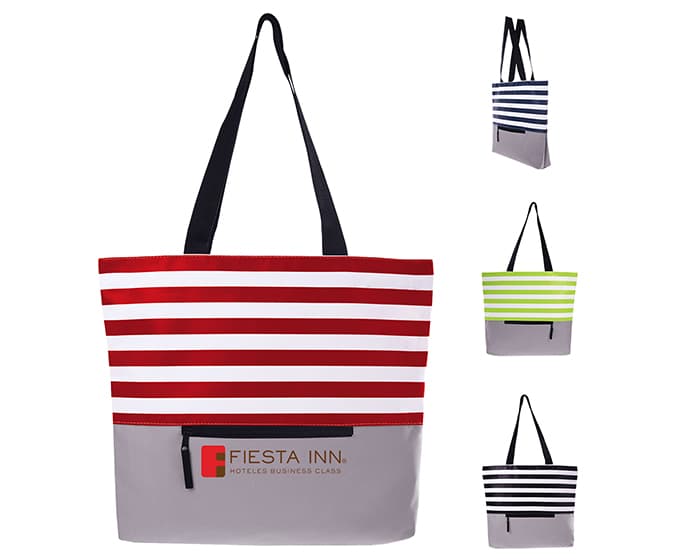 BOLSA CON DISEÑO FRANJAS MARGIN A2589 AZUL MARINO