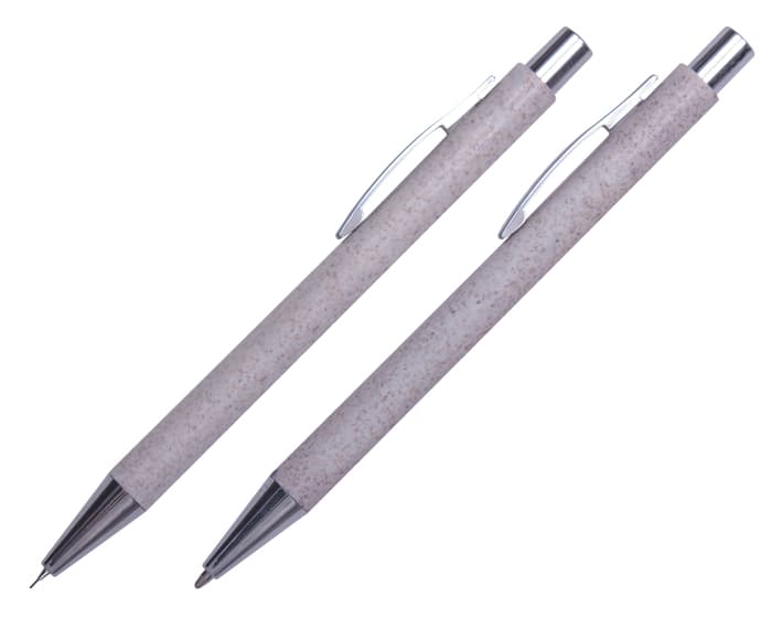 SET DE BOLÍGRAFOS ECOLÓGICOS BRAZIL A2692 BEIGE 2