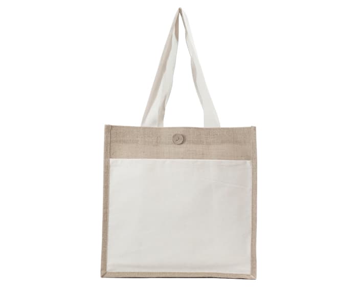 BOLSA DE YUTE /ALGODÓN CAMPESTRE A2848 BLANCO 2