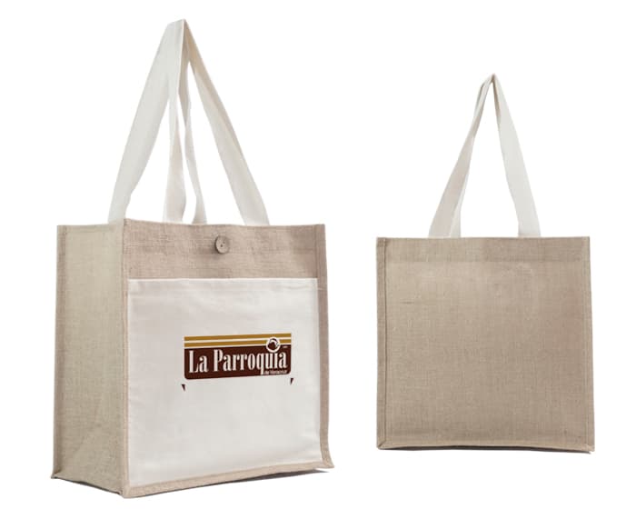 BOLSA DE YUTE /ALGODÓN CAMPESTRE A2848 BLANCO