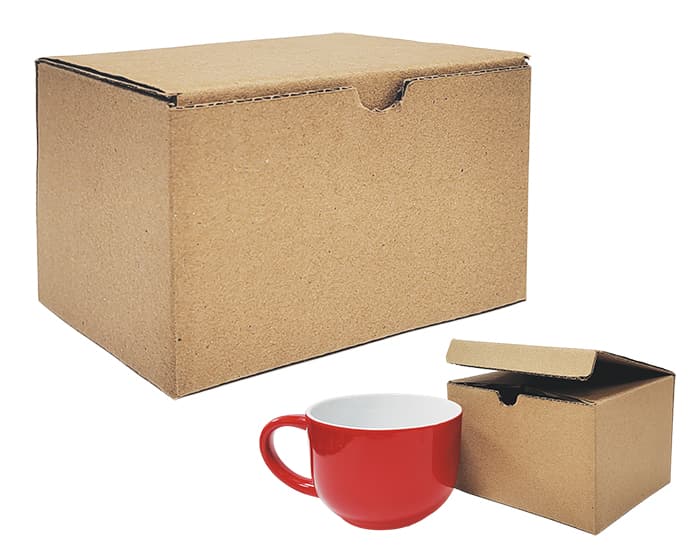 CAJA DE CARTÓN No. 3 EMPAQUE PARA TAZA A2852 CAFÉ
