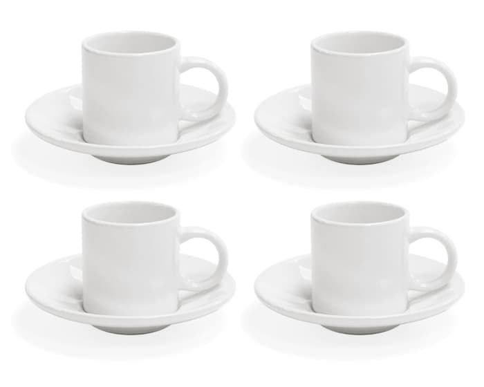 JUEGO DE TAZAS 3 OZ CON PLATO DE SUBLIMACIÓN MEETING A2974 BLANCO 2
