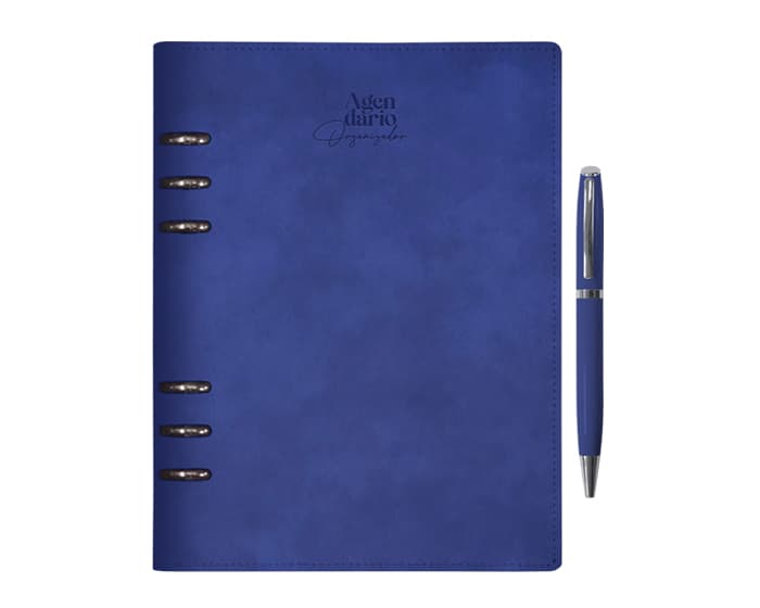 AGENDARIO ORGANIZADOR CON ARILLOS HILTON A3045 AZUL 2