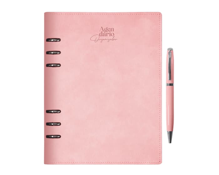 AGENDARIO ORGANIZADOR CON ARILLOS HILTON A3045 PALO DE ROSA 2