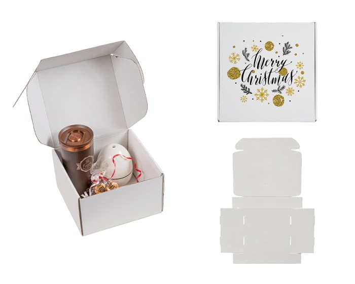 CAJA DE REGALO 20 x 20 x 12 CM A3066 BLANCA