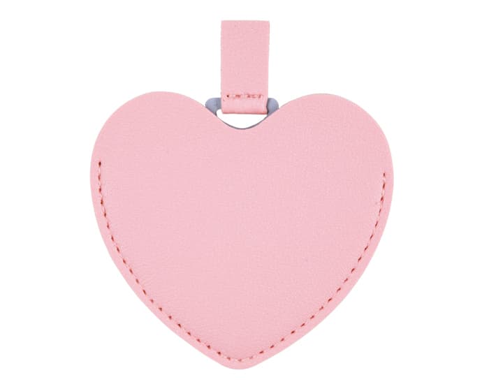ESPEJO DE ACERO INOXIDABLE CON ESTUCHE EN FORMA DE CORAZÓN MINNIE A3085 PALO DE ROSA 2