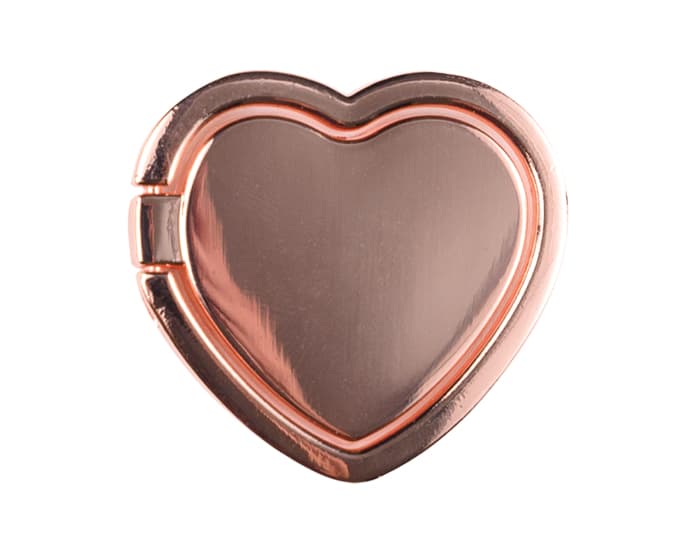 ANILLO CON SOPORTE PARA CELULAR EN FORMA DE CORAZÓN LOVER A3087 ORO ROSA 2