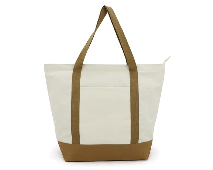 BOLSA DE POLI ALGODÓN TULUM A3115 CAFÉ 2