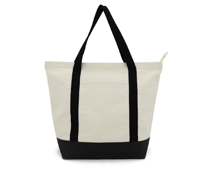 BOLSA DE POLI ALGODÓN TULUM A3115 NEGRO 2