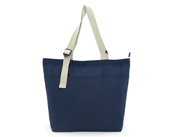 BOLSA DE POLIÉSTER CON ASAS DE ALGODÓN OLIVO A3116 AZUL MARINO 2