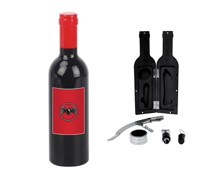 ACCESORIO P/VINO CON 3 PIEZAS CONDE A3153 ROJO