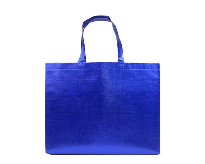 BOLSA DE NONWOVEN METALIZADO GLEAM L A3187 AZUL 2