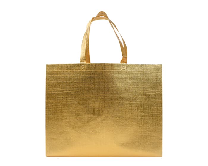 BOLSA DE NONWOVEN METALIZADO GLEAM L A3187 ORO 2