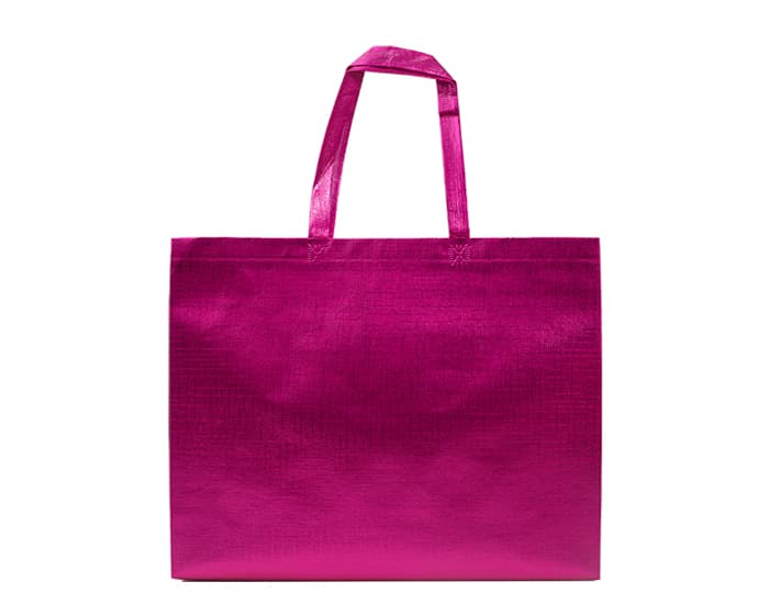 BOLSA DE NONWOVEN METALIZADO GLEAM L A3187 ROSA 2