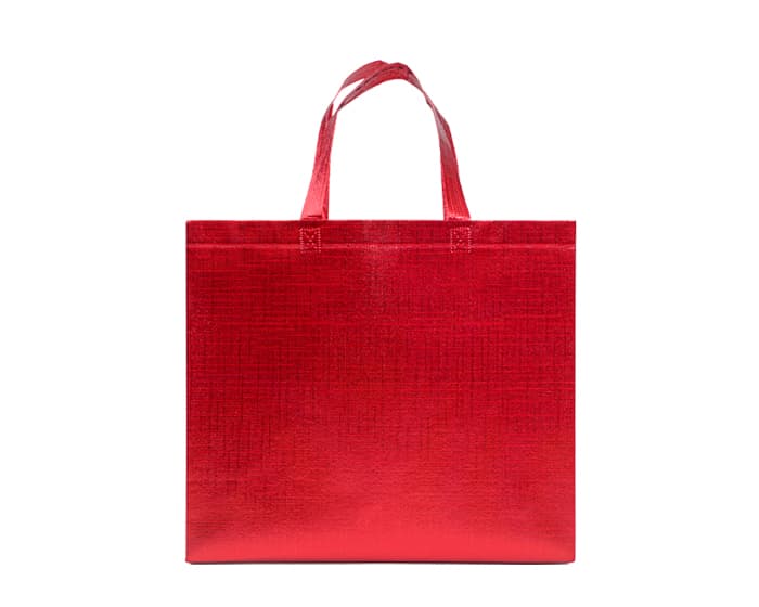 BOLSA DE NONWOVEN METALIZADO GLEAM A3188 ROJO 2