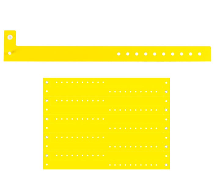 BRAZALETE PLASTIFICADO (PLANILLA 10 PZAS) BI5705 AMARILLO 2