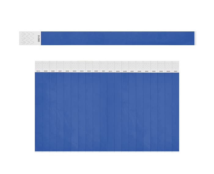 BRAZALETE TYVEK BI5709 (PLANILLA 20PZAS)AZUL 2