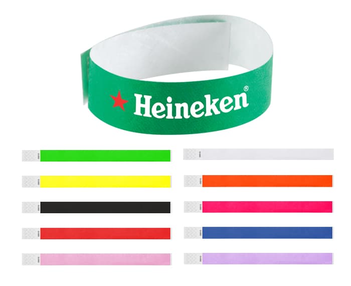 BRAZALETE TYVEK BI5709 (PLANILLA 20PZAS) AMARILLO