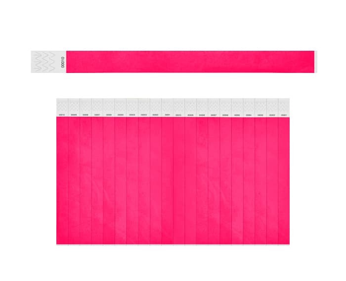 BRAZALETE TYVEK BI5709 (PLANILLA 20PZAS) ROSA 2