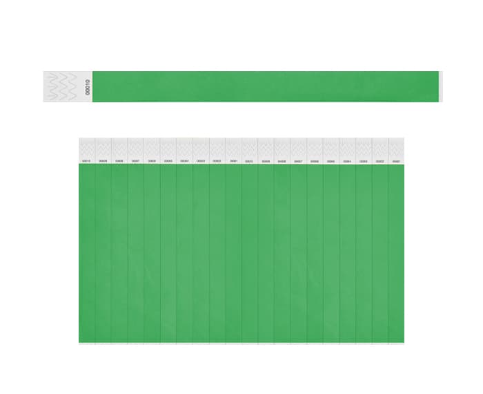 BRAZALETE TYVEK BI5709 (PLANILLA 20PZAS)VERDE 2